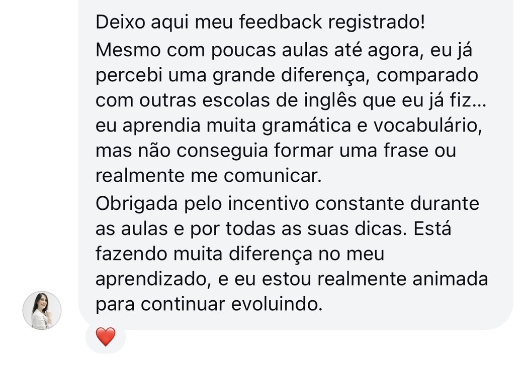 Depoimento de Aluna