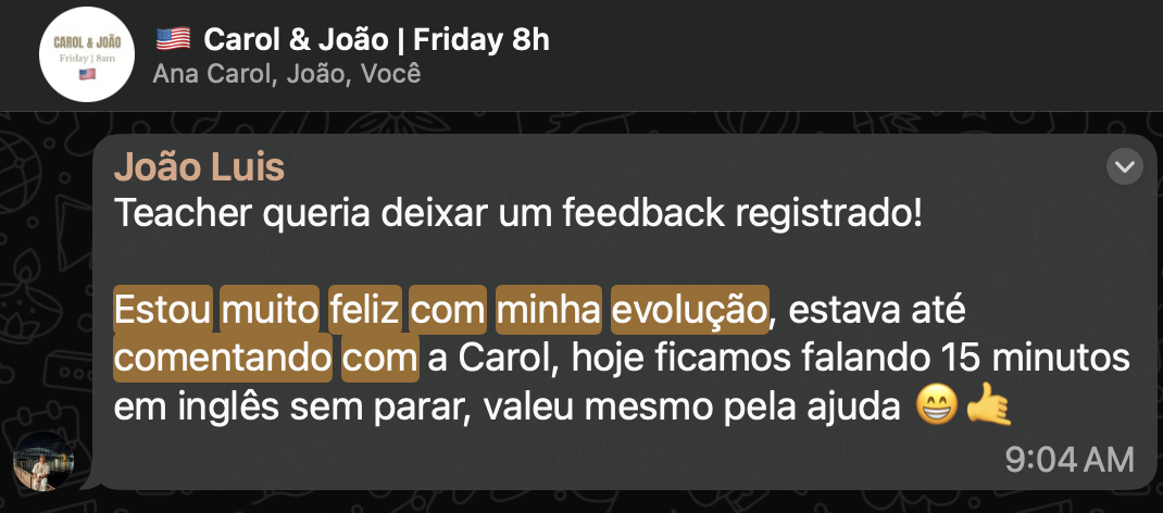 Depoimento de João Luis